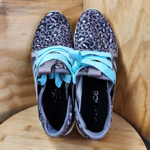Adidas Womens Edge Lux Gray Leopard Print Running Shoes Size 11 - Picture 6 of 9